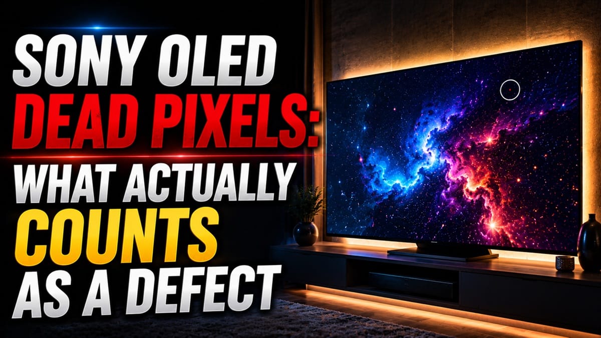 Sony OLED Dead Pixels: What Actually Counts as a Defect