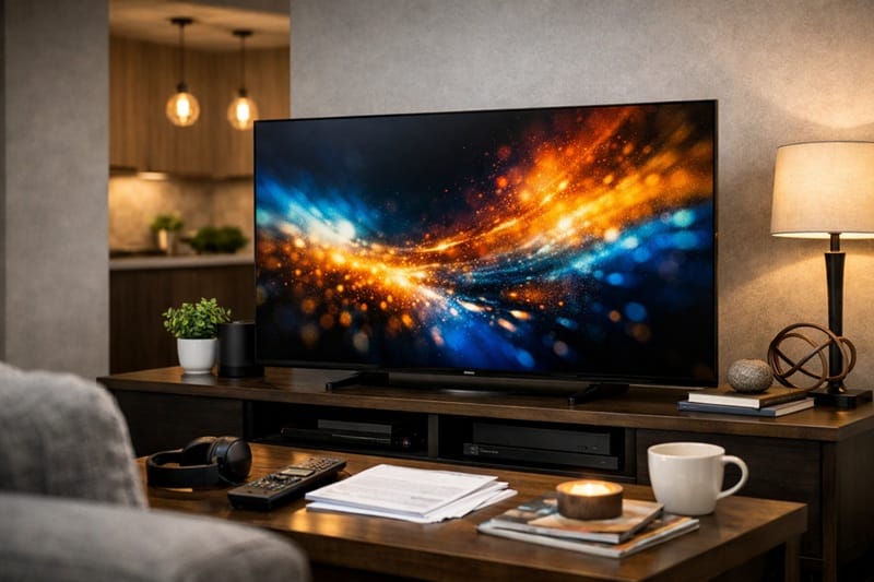 Sony OLED TV in living room setup