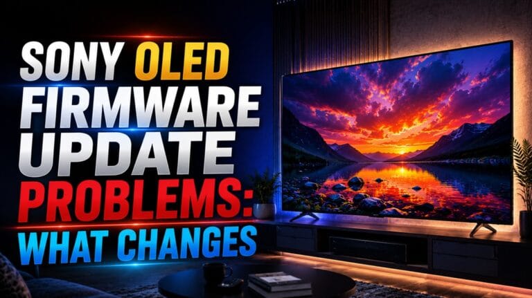Sony OLED Firmware Update Problems: What Changes
