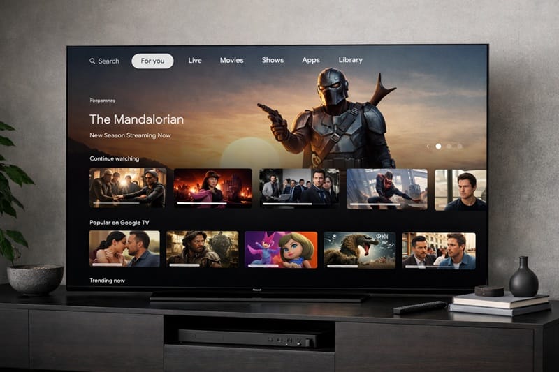 Sony OLED firmware update problems shown on a Bravia home screen