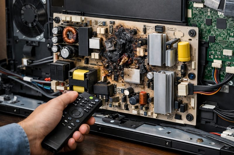 Sony OLED power board failure after warranty diagnosis