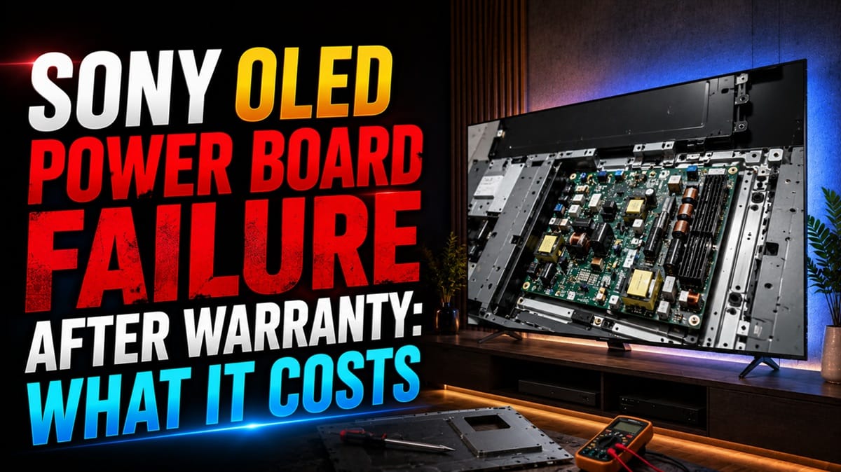 Sony OLED Power Board Failure After Warranty: What It Costs