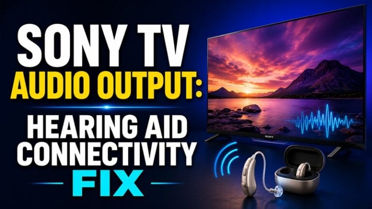 Sony TV Audio Output and Hearing Aid Connectivity Problems