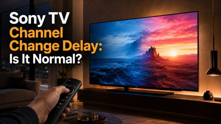 Sony TV Channel Change Delay: Is It Normal?