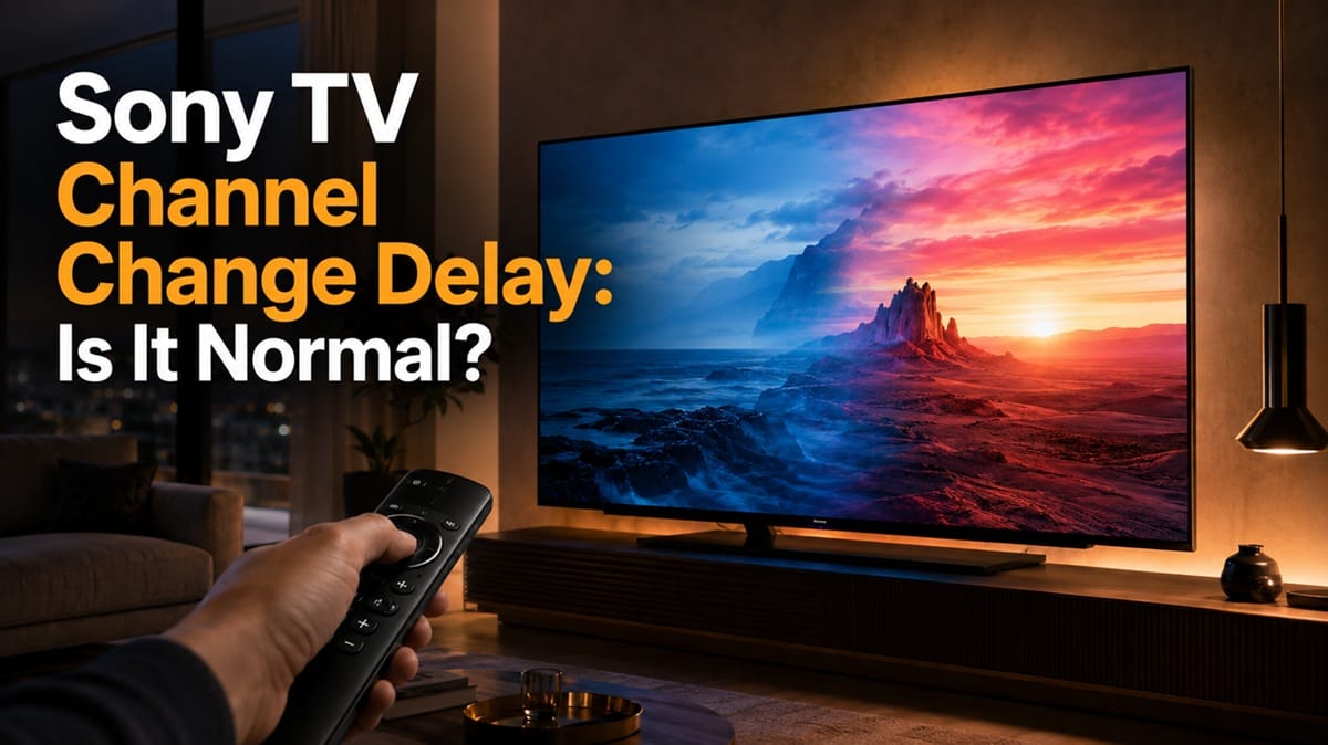 Sony TV Channel Change Delay: Is It Normal?