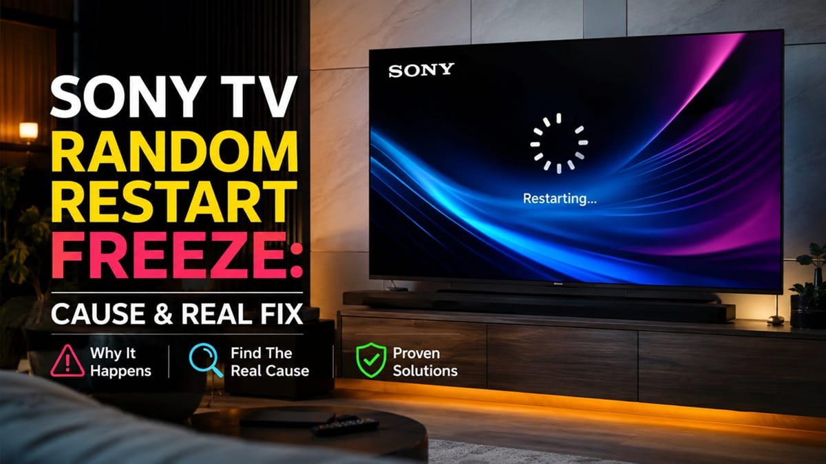 Sony TV Random Restart Freeze