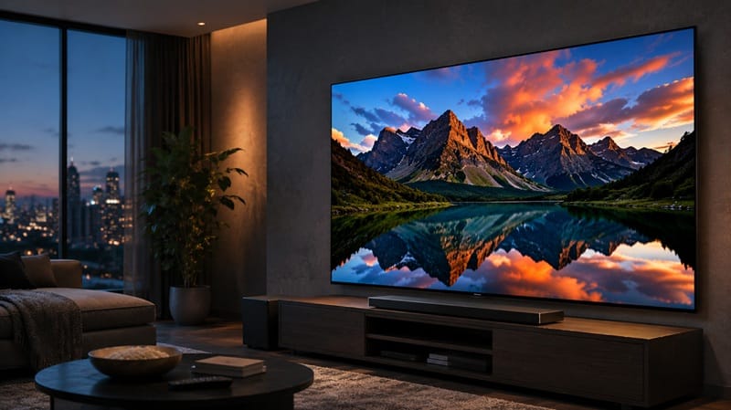 TCL 65QM8L review — flagship SQD-Mini LED TV on stand