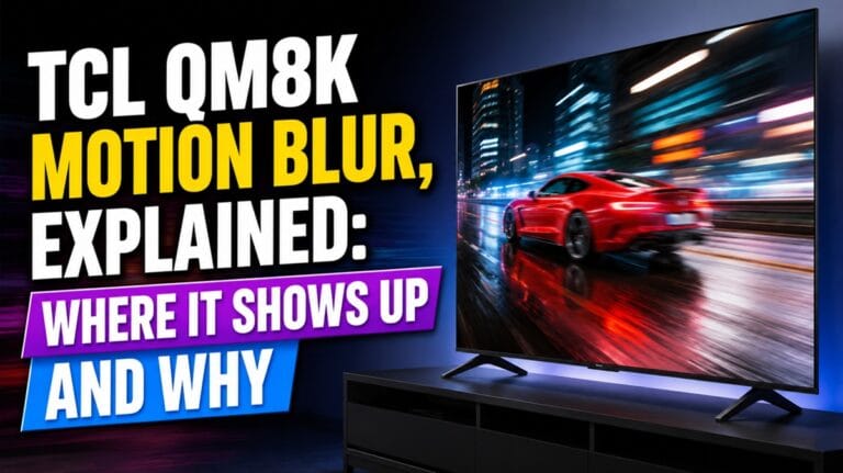 TCL QM8K Motion Blur: What Actually Causes It