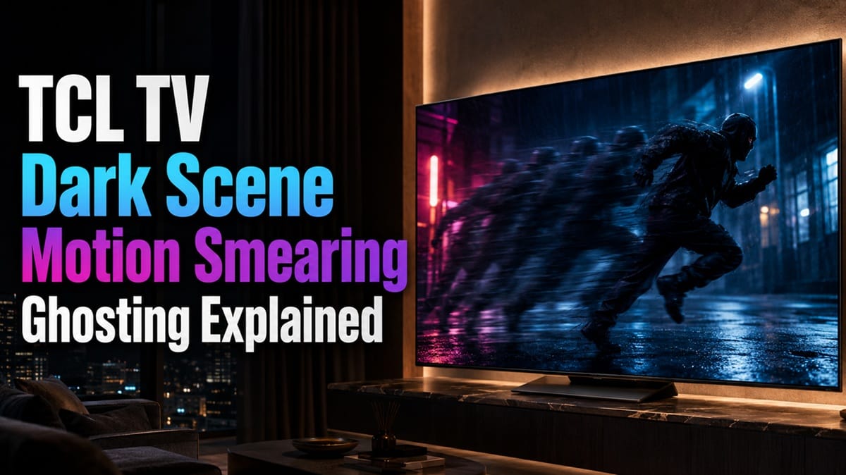 TCL TV Dark Scene Motion Smearing Ghosting Explained