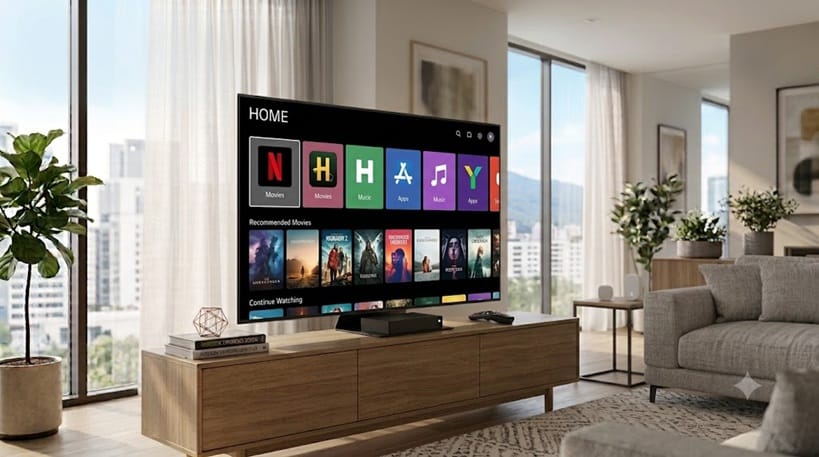 do I need a streaming device for LG OLED home screen