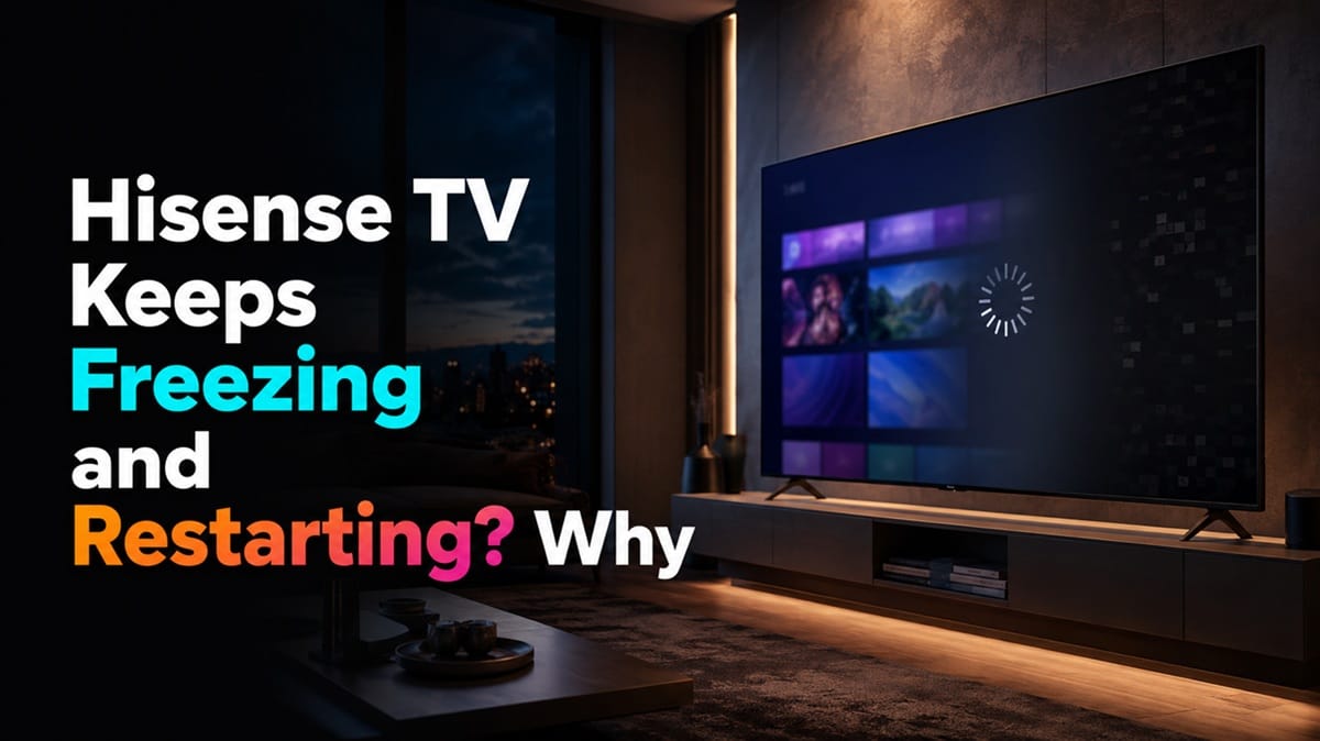 Hisense TV Keeps Freezing and Restarting? Why
