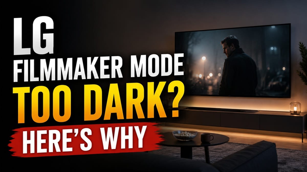 LG Filmmaker Mode Too Dark? Here's Why