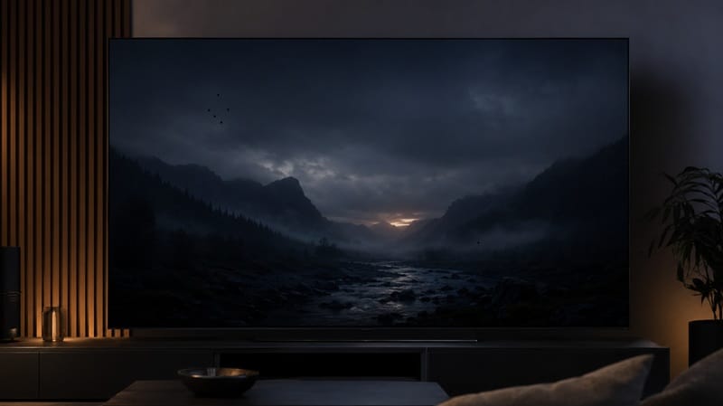 samsung oled dead pixels visible in a dark scene on screen