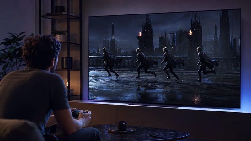 samsung oled gaming judder — choppy 30fps motion on screen