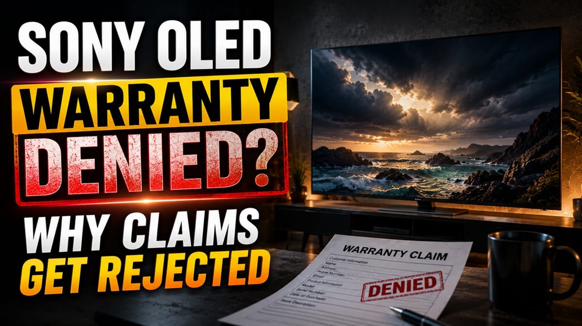 Sony OLED Warranty Denied? Why Claims Get Rejected