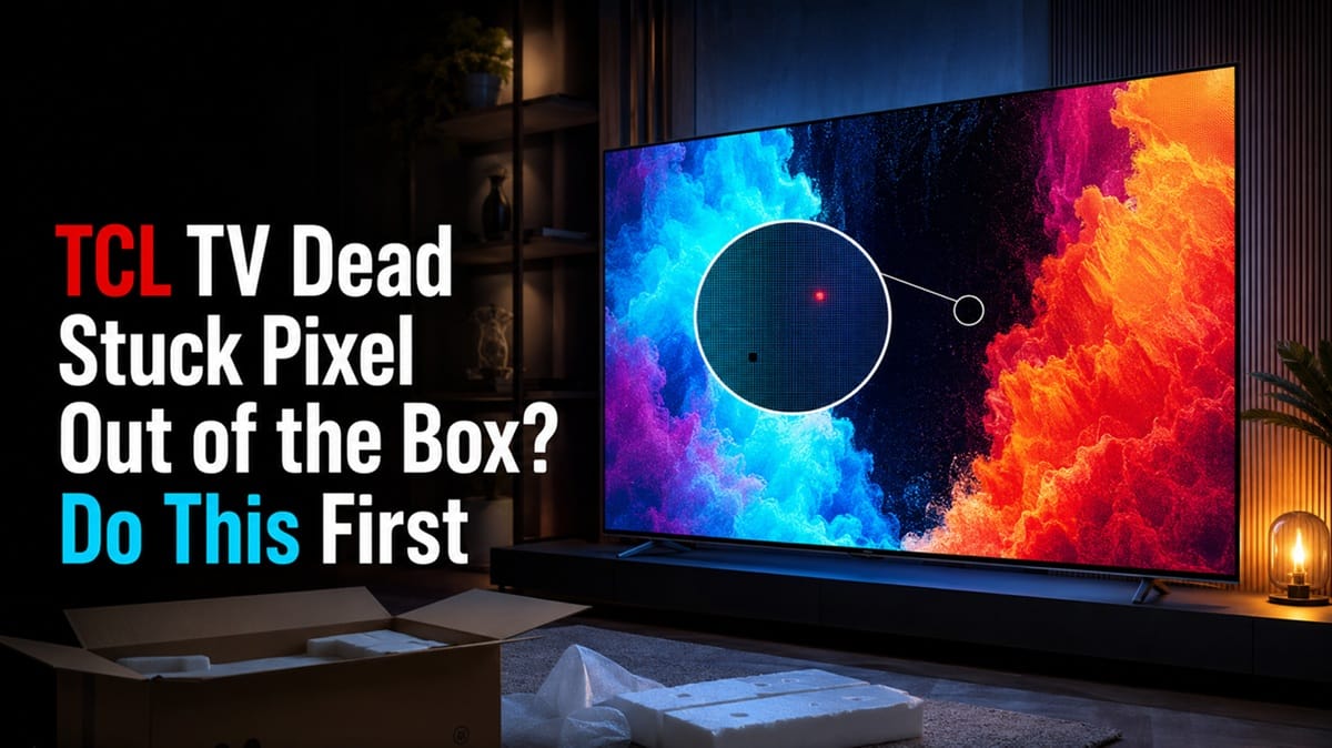 TCL TV Dead Stuck Pixel Out of the Box? Do This First