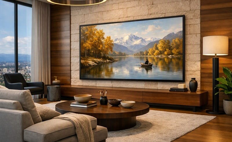 who should buy Hisense 85S7SG — living room art display