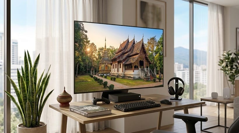 who should buy Samsung 48S90H โ desk gaming setup