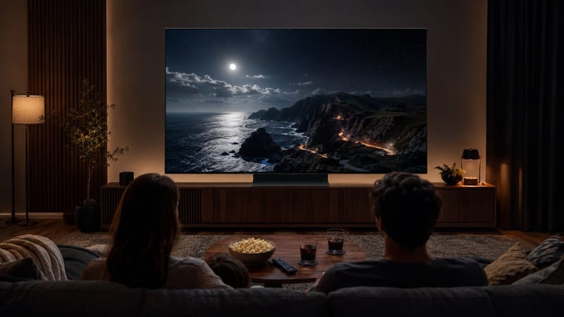 who should buy Samsung 77S85H โ home theater movie night setup