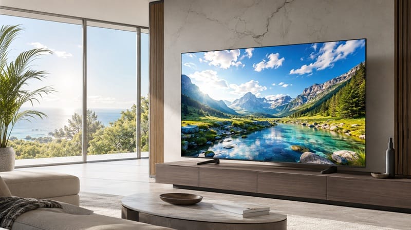 who should buy Samsung 85QN80H — bright living room setup
