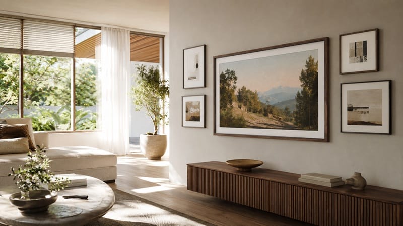 who should buy Samsung QN55LS03HE — living room Art Mode setup