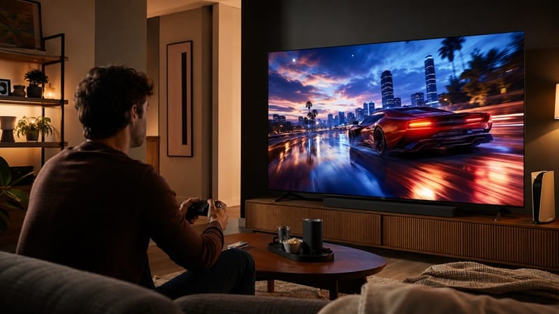 who should buy TCL 65QM64L — Fire TV gaming setup