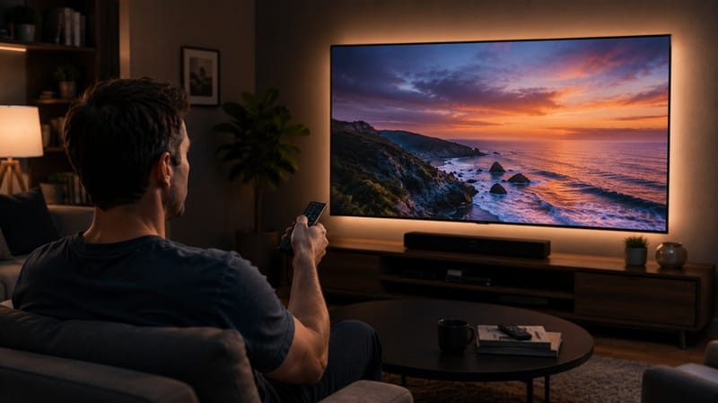 Checking TCL TV settings menu after a service visit
