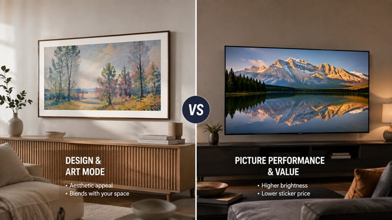 Choosing between the Samsung Frame and the 55M70H
