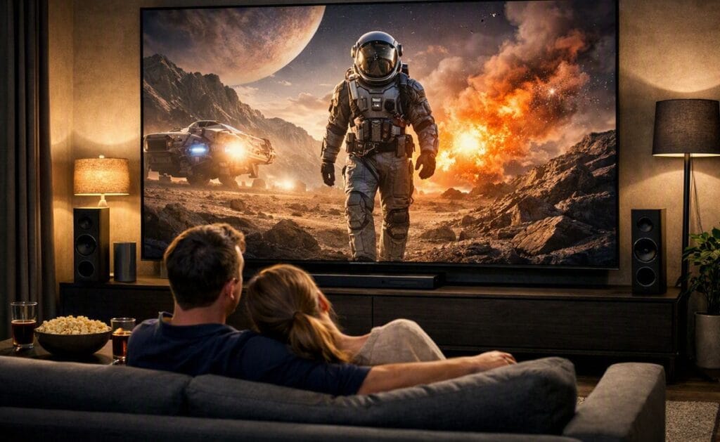 Hisense 100E7SF picture quality — home theater use