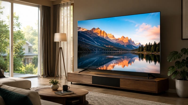 Hisense 100U6SF Pro review — hero front view on stand