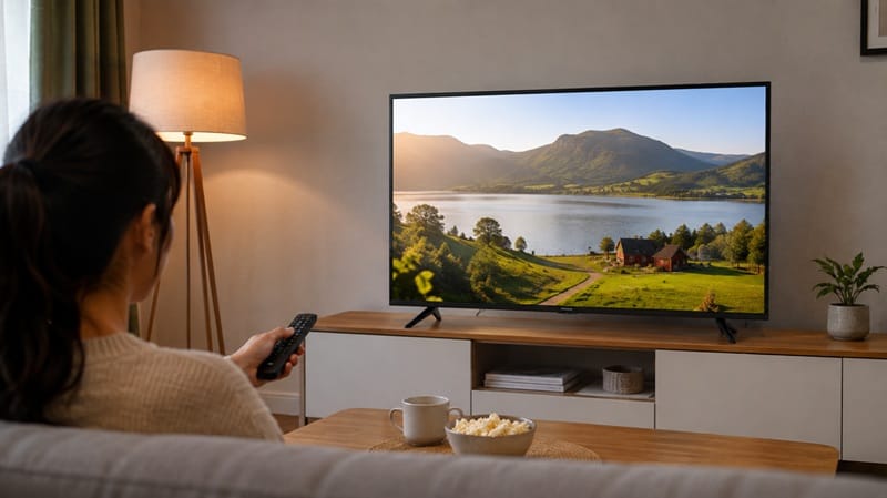 Hisense 32A4NV picture quality — everyday streaming setup