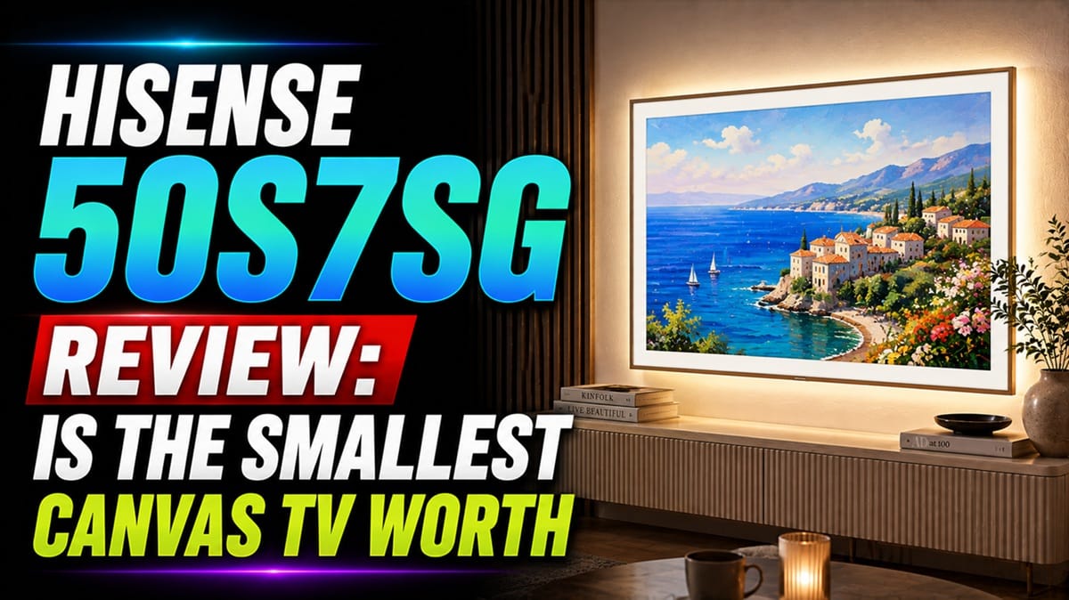 Hisense 50S7SG Review: Is the Smallest CanvasTV Worth It?