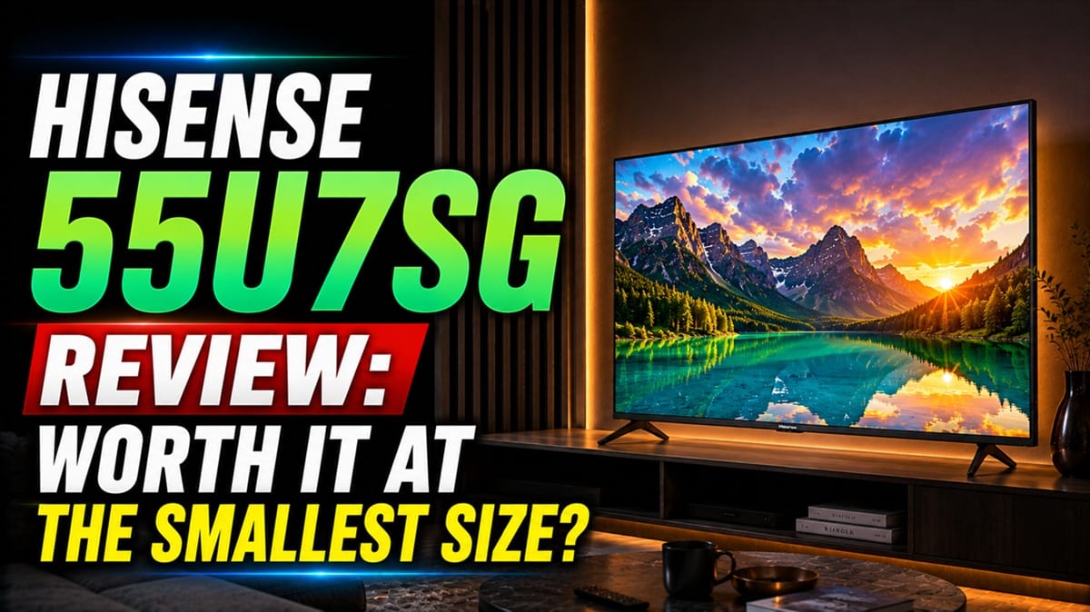Hisense 55U7SG Review: Worth It at the Smallest Size?