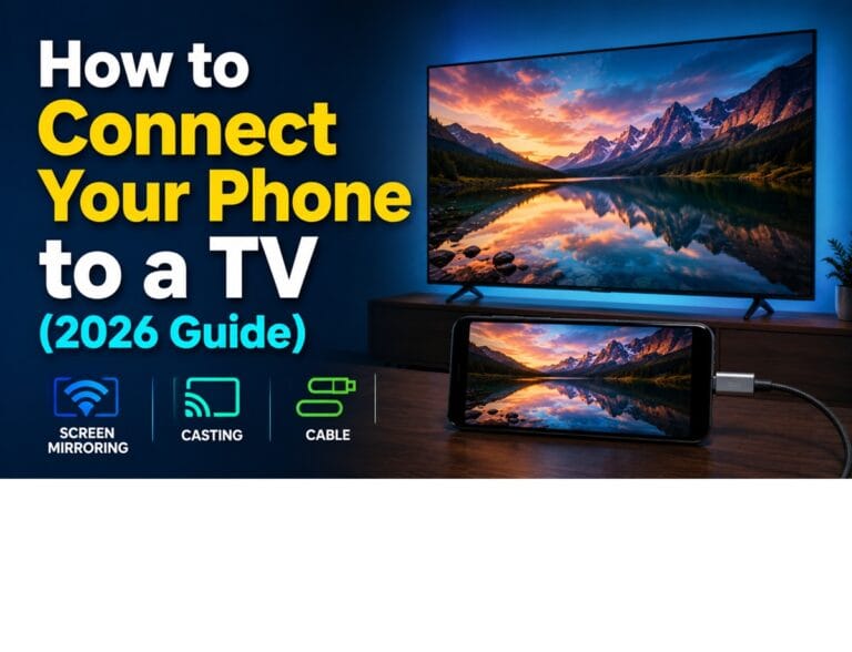 How to Connect Your Phone to a TV