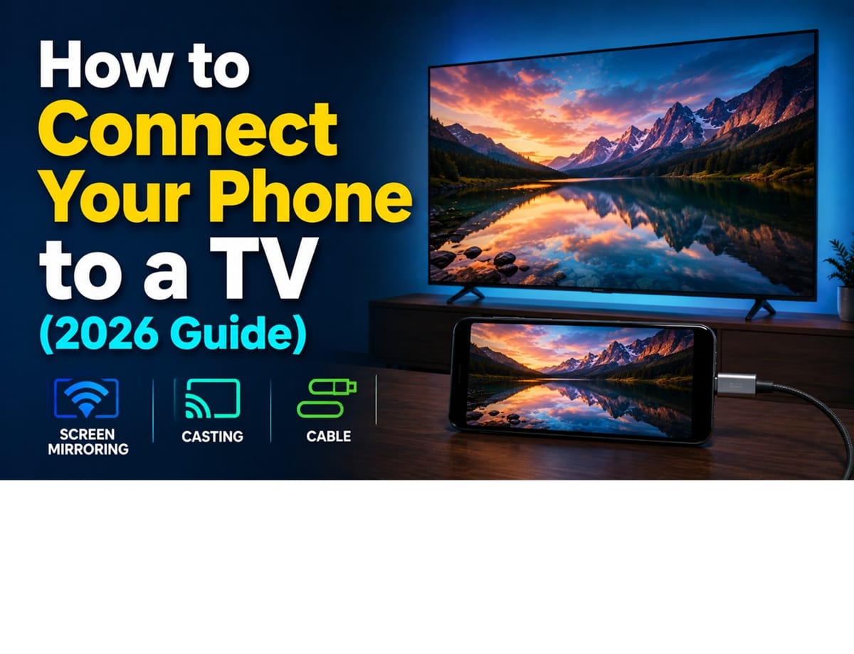 How to Connect Your Phone to a TV
