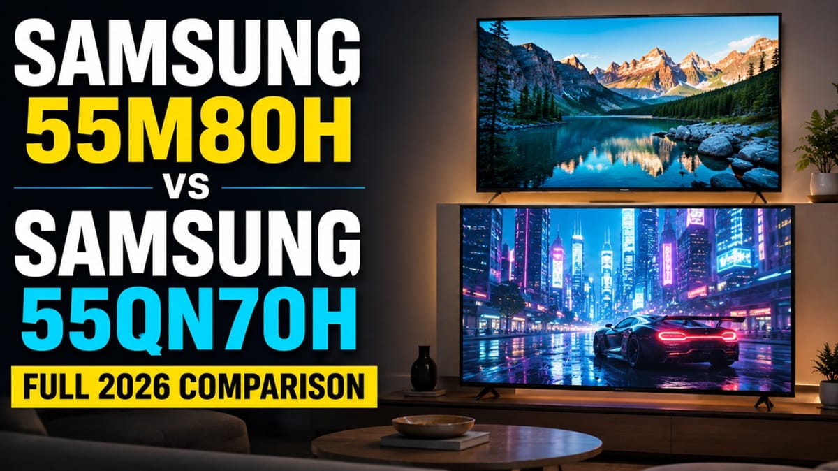 Samsung 55M80H vs Samsung 55QN70H: Full 2026 Comparison