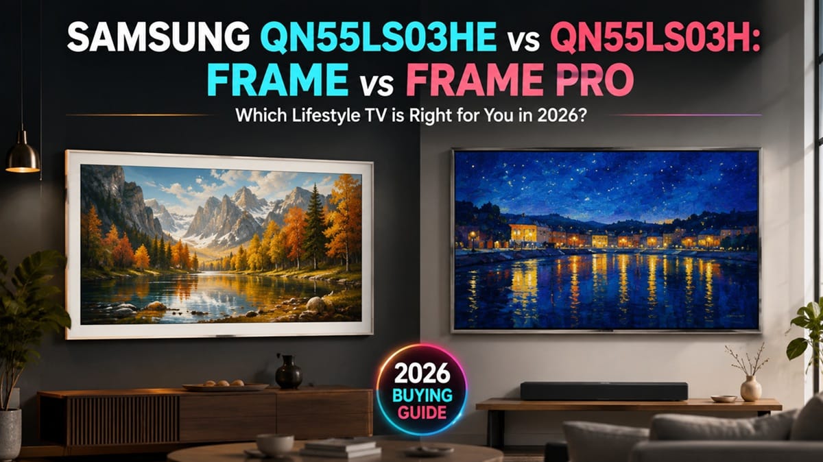 Samsung QN55LS03HE vs QN55LS03H: Frame vs Frame Pro