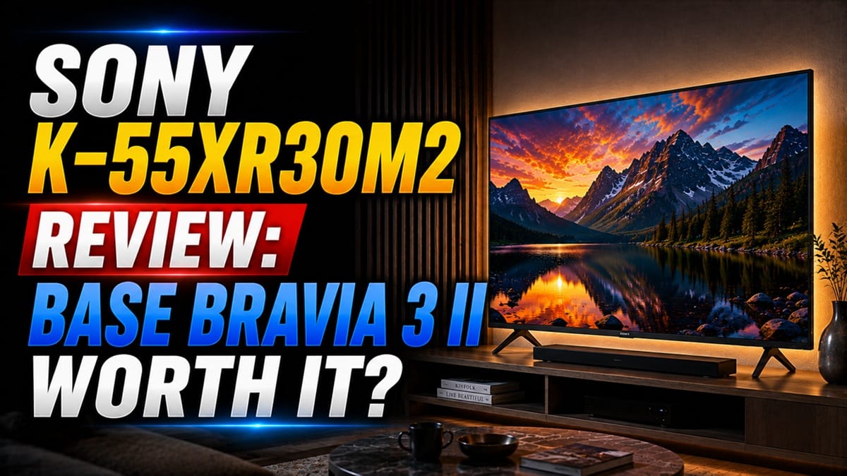 Sony K-55XR30M2 Review: Base BRAVIA 3 II Worth It?
