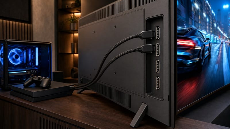 Sony K-55XR30M2 ports and design — HDMI 2.1 connectivity