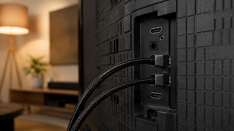 Sony K-65XR70M2 ports and design — HDMI 2.1 connectivity