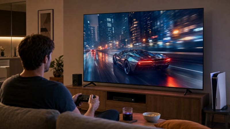 TCL 75F8D picture quality — gaming and streaming use