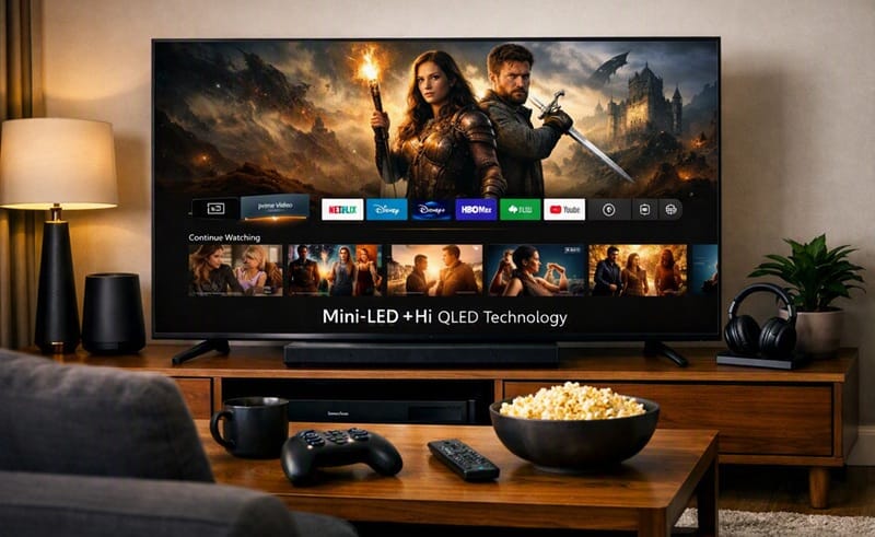 TCL 75F8D review — Fire TV budget QLED front view
