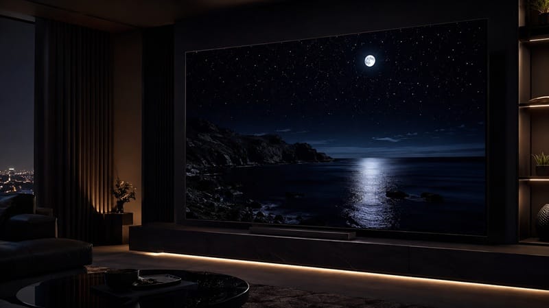 TCL 75QM8L picture quality — HDR movie viewing