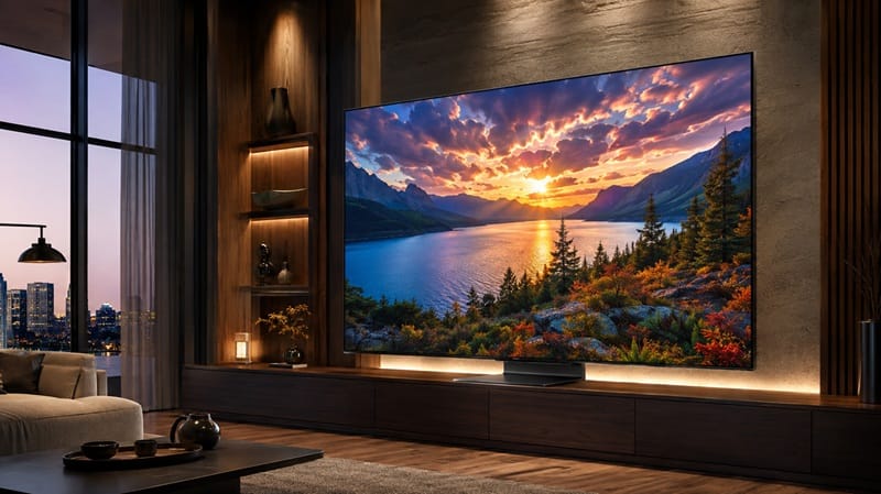 TCL 75QM8L review — flagship Mini-LED TV front view
