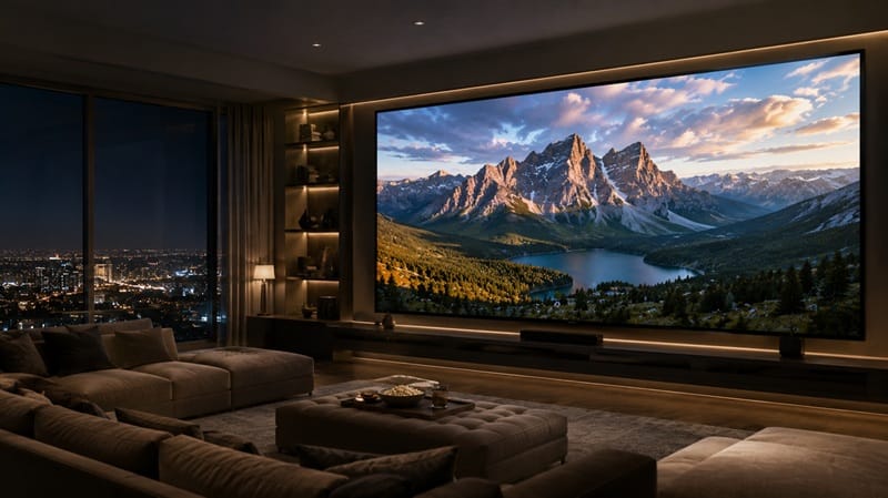 best 4K TV for large room LG 115-inch Mini-LED