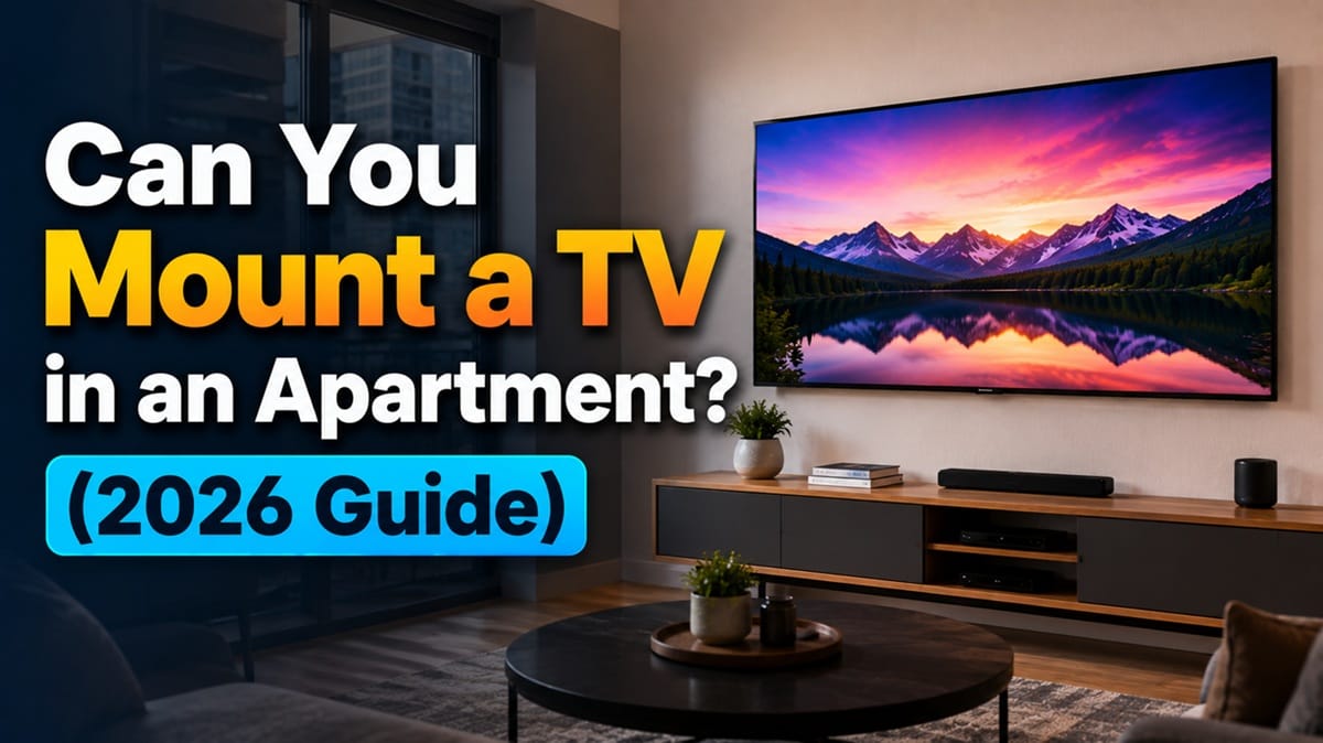 Can You Mount a TV in an Apartment? (2026 Guide)