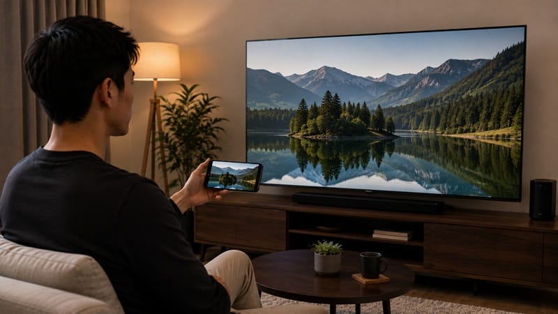 casting a phone browser to a Vizio TV