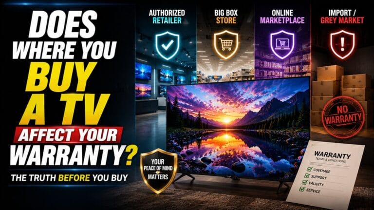 does where you buy a tv affect warranty