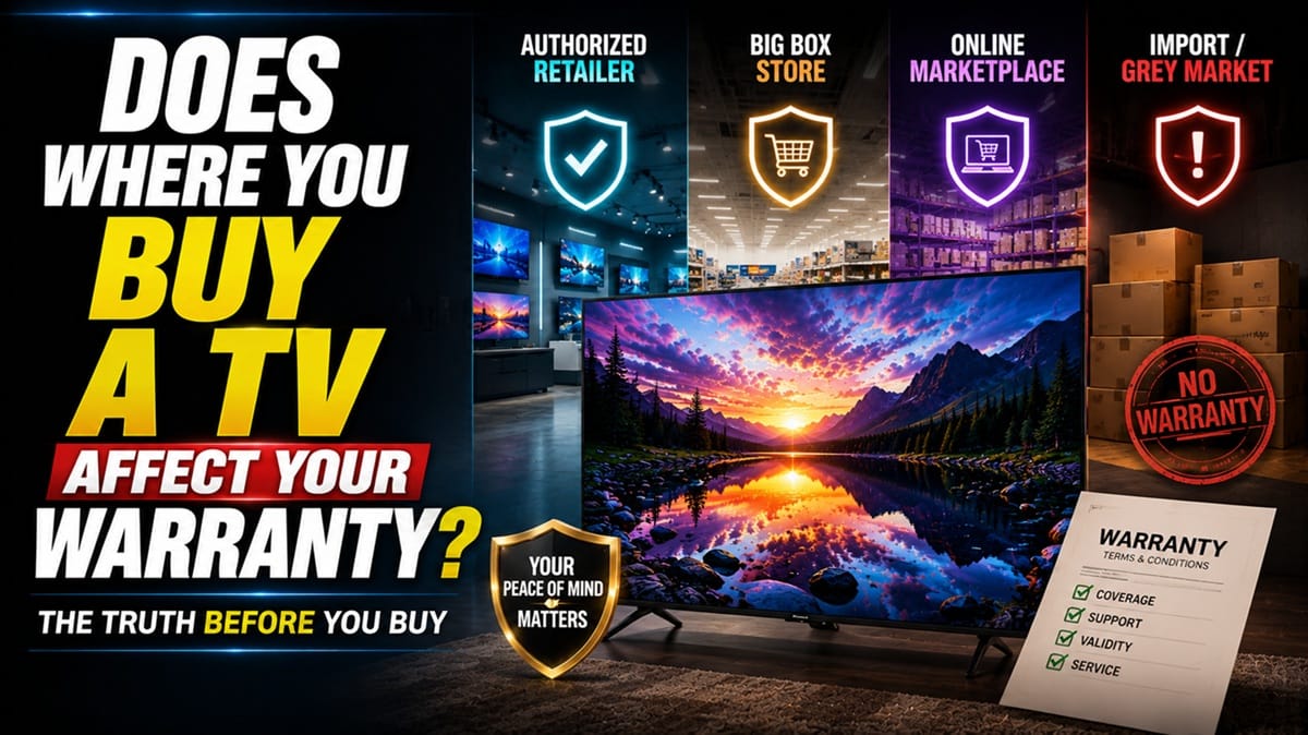 does where you buy a tv affect warranty