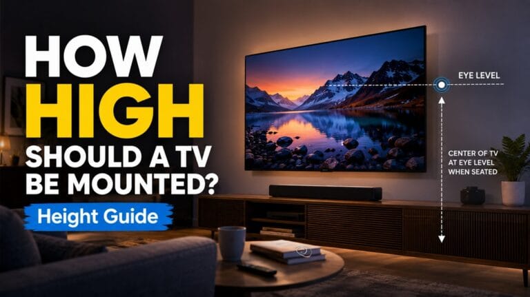 How High Should a TV Be Mounted? Height Guide